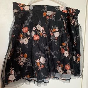 Floral Skater Skirt